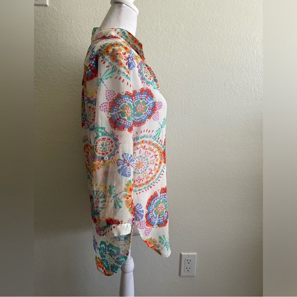 Multi Color Lightweight Blouse - Picture 6 of 10